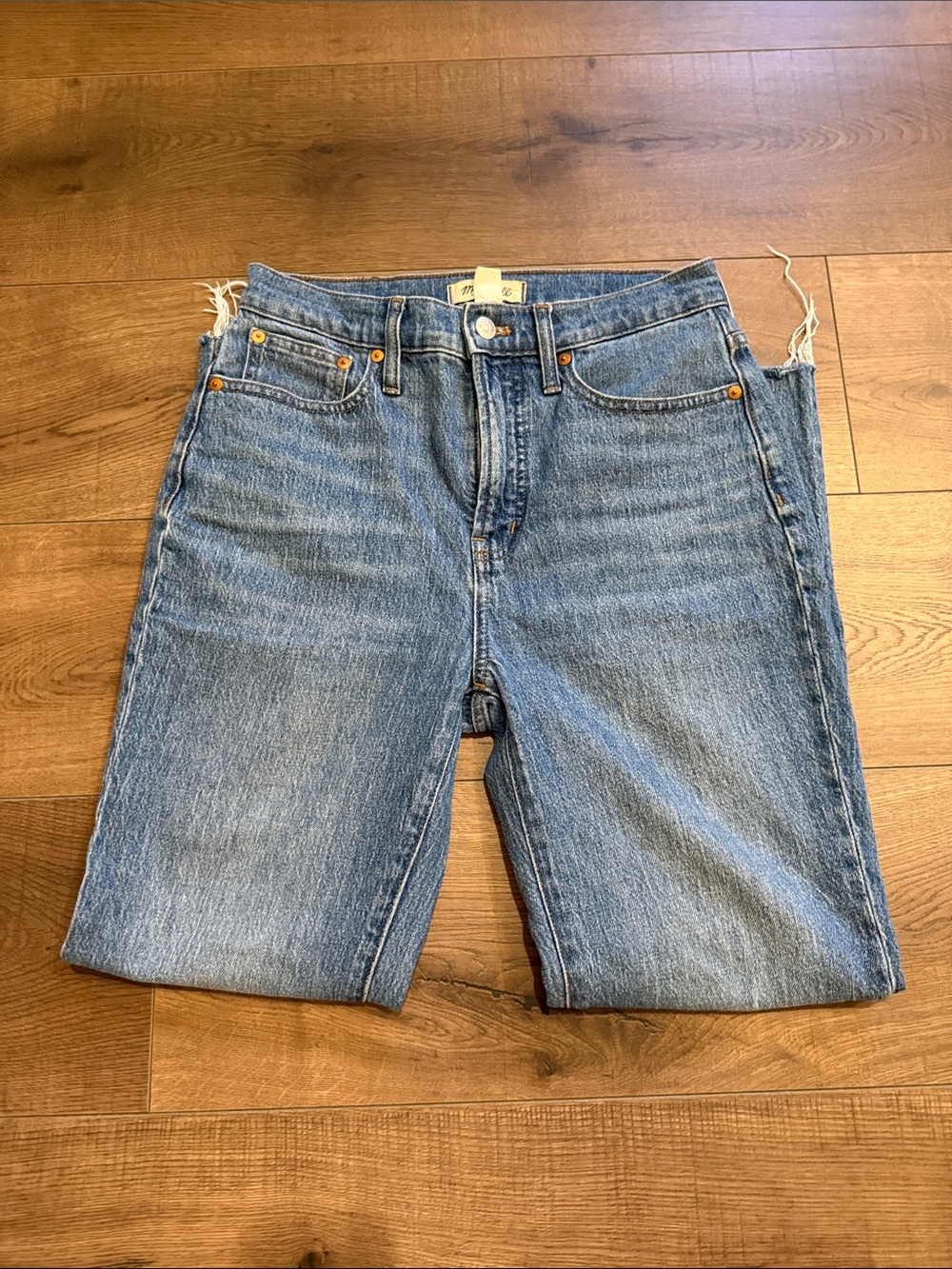 Madewell Light Blue Relaxed Straight Jeans